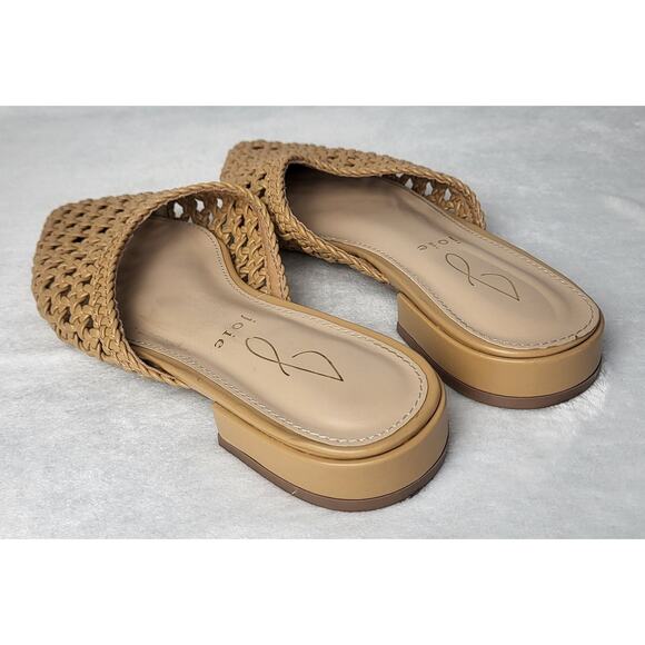 JOEI Behold Woven Leather Mule Pointed Toe Slip On Flat in Tan | 6 - Picture 6 of 13